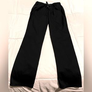 Jaanuu Straight Leg Scrub Pants- black, x-small